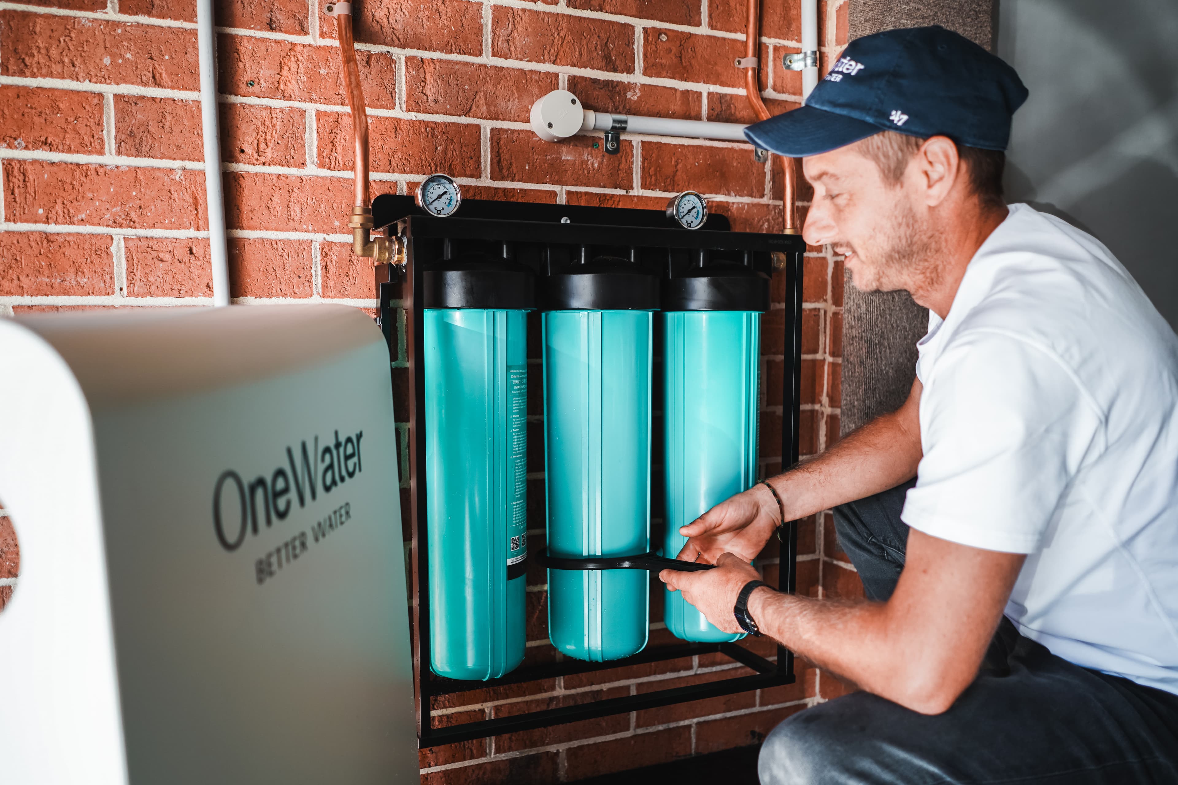 Whole-home water filtration — desktop hero